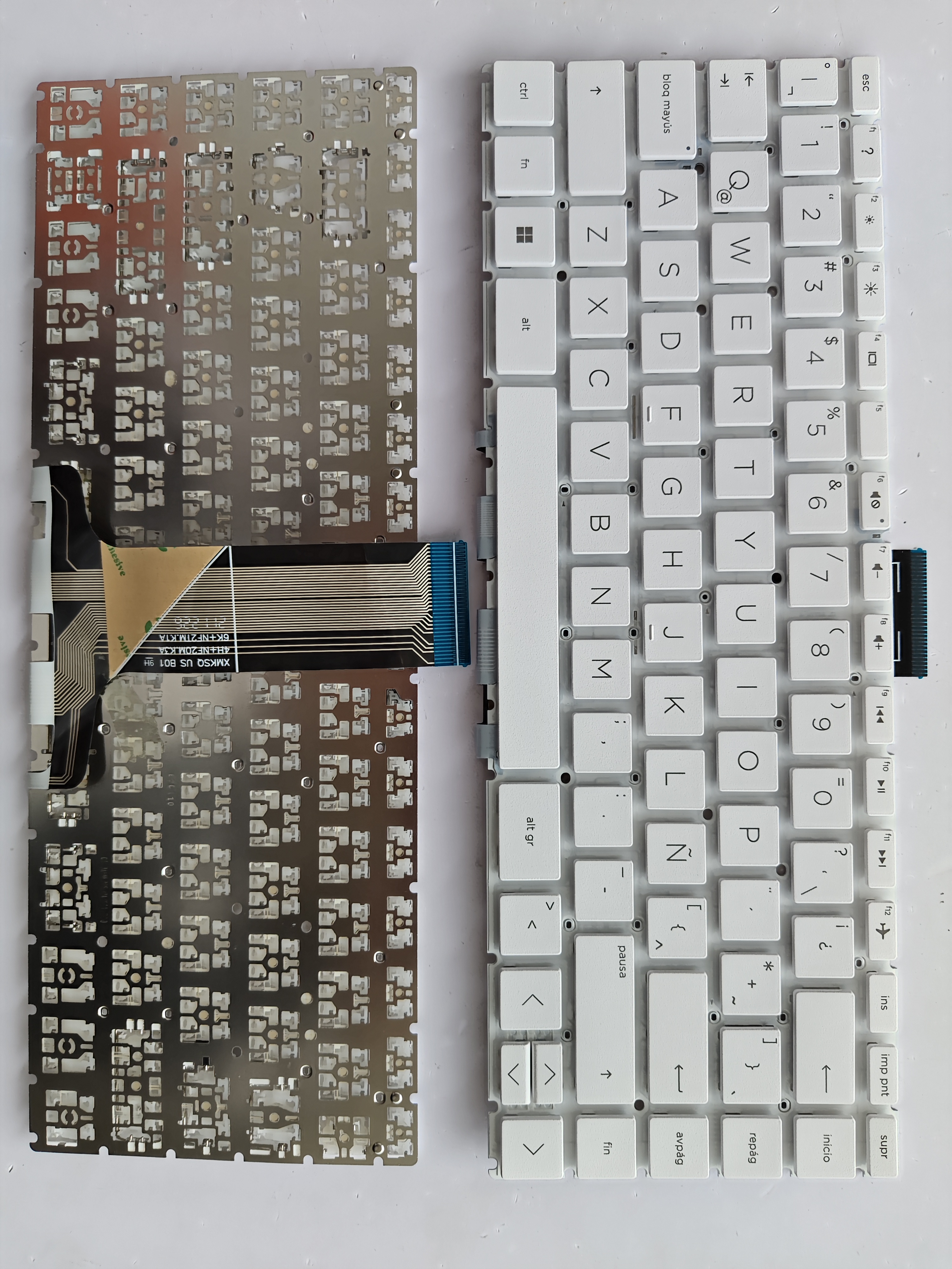 Picture of New Replacement Laptop Keyboard For HP 14-CB small carriage return WHITE LA Layout
